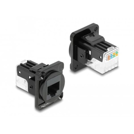 Delock D-Type Module RJ45 Cat.6A Female to LSA Female - High-Quality Network Connectivity Solution - SKU 4043619878178
